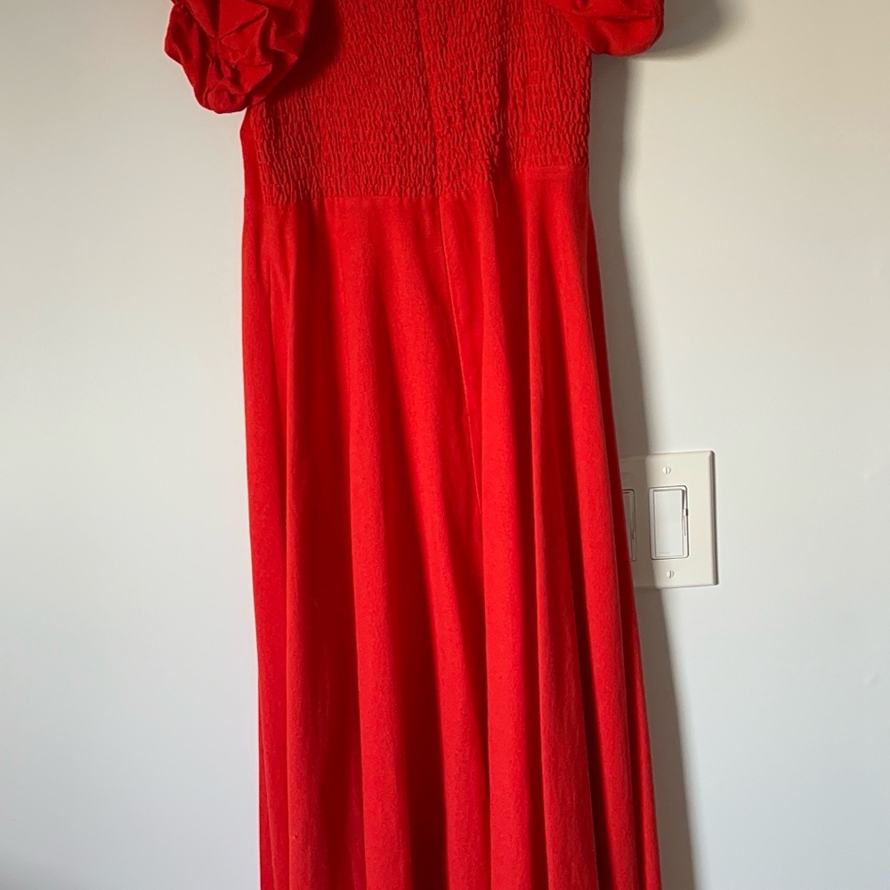 ASTR the Label Off the Shoukder A-Line Red Dress